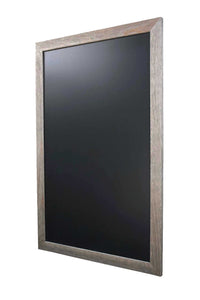 5' Wide - Barnwood Distressed Wood Framed | Lam-Rite Portrait Chalkboard