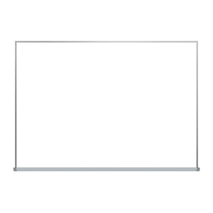 Satin Aluminum Frame | 5' High Box Tray Whiteboard