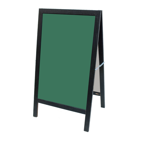 Ebony Oak A-Frame | Custom Printed Magnetic Steel Chalkboard
