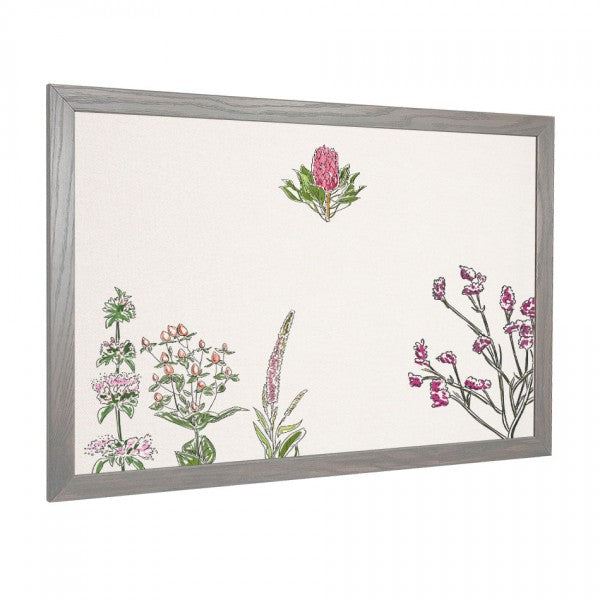 Wild Flower Bouquet | Wood Frame Fabric