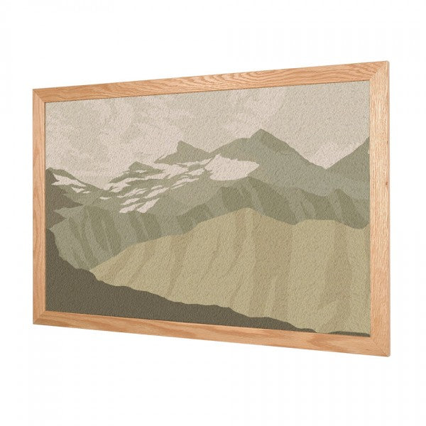 Mountain Range | Wood Frame FORBO Cork