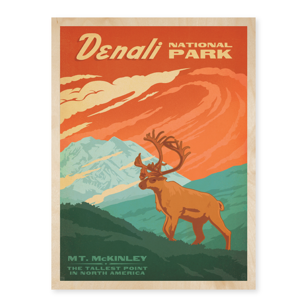 Denali | Graphic Wood Prints