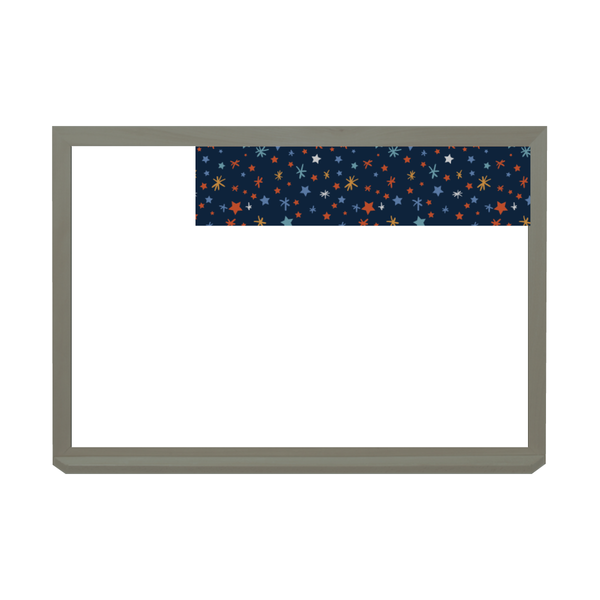 Graphic Bar Barnwood Frame | Custom Printed Landscape Non-Magnetic Whiteboard