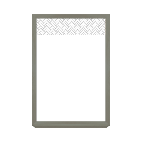 Graphic Bar Barnwood Frame | Custom Printed Portrait Magnetic Whiteboard