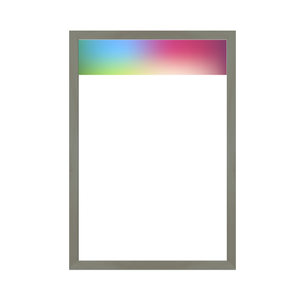 Graphic Bar Barnwood Frame | Custom Printed Portrait Non-Magnetic Whiteboard