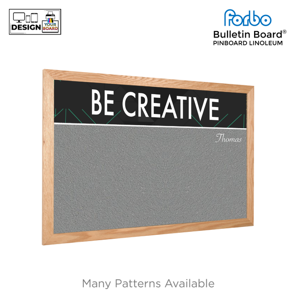 Graphic Bar Wood Frame | FORBO Cork Custom Printed Landscape Board