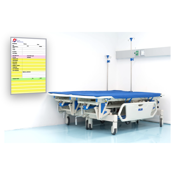 Hospital Board | Satin Aluminum Frame Non-Magnetic Whiteboard