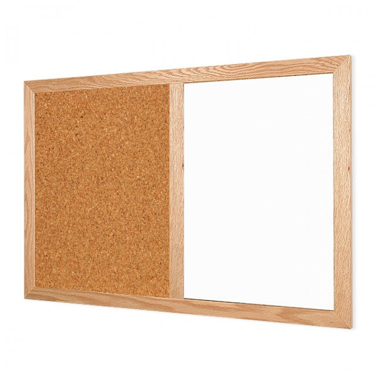 Wood Frame | Landscape Lam-Rite Whiteboard & Natural Cork