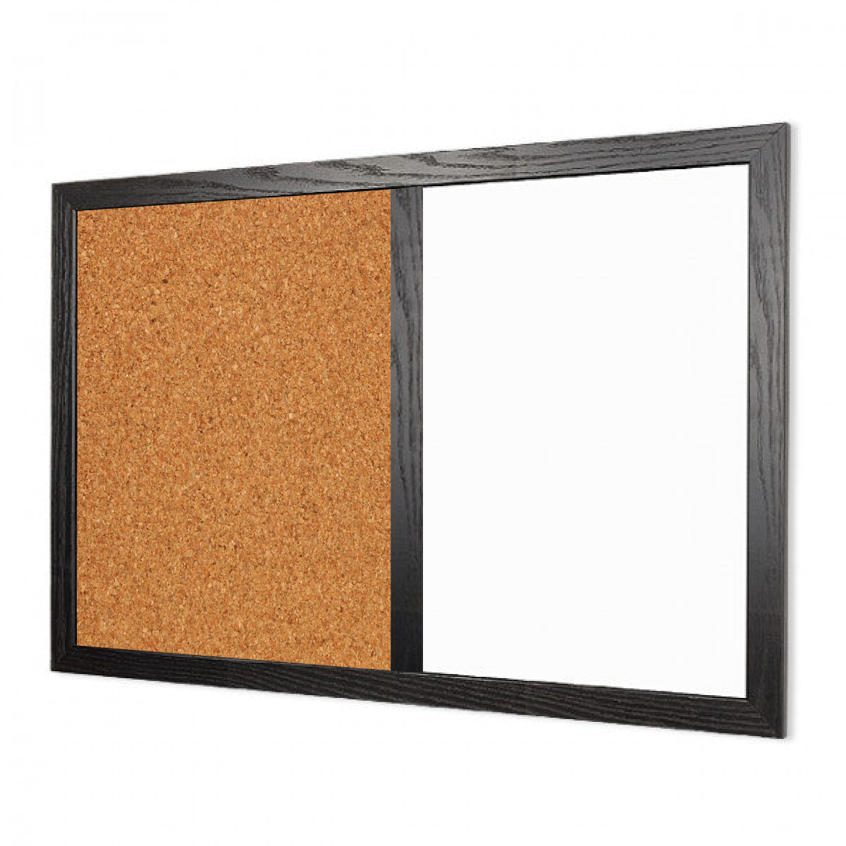 Wood Frame | Landscape Lam-Rite Whiteboard & Natural Cork