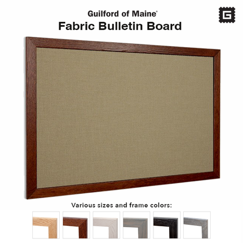Light Moss | Fabric Bulletin Board with Wood Frame