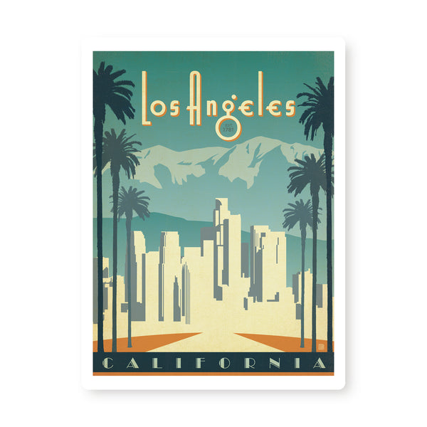 Los Angeles | Graphic Metal Print