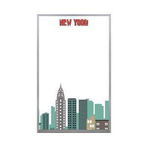 New York City Skyline | Satin Aluminum Frame Portrait