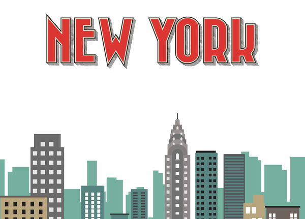 New York City Skyline | Ebony Aluminum Frame Landscape