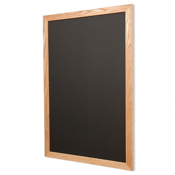 Wood Frame | Ceramic Steel Black Portrait Chalkboard