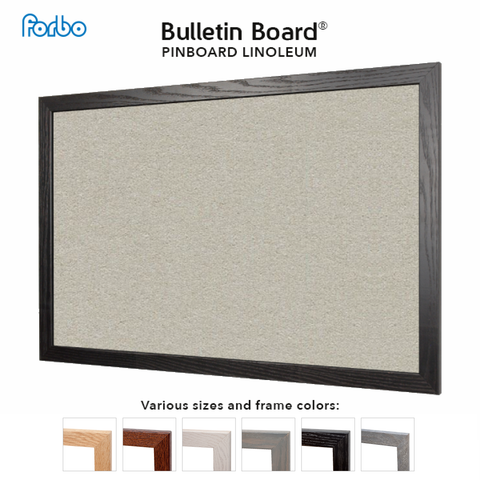 Oyster Shell | FORBO Bulletin Board with Wood Frame