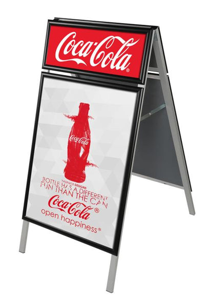 Black | Header A-Board | 22" x 28" Poster Size