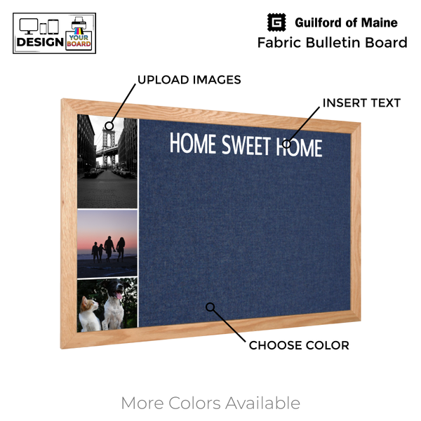 Photo Collage Wood Frame | Fabric Custom Printed Landscape Board