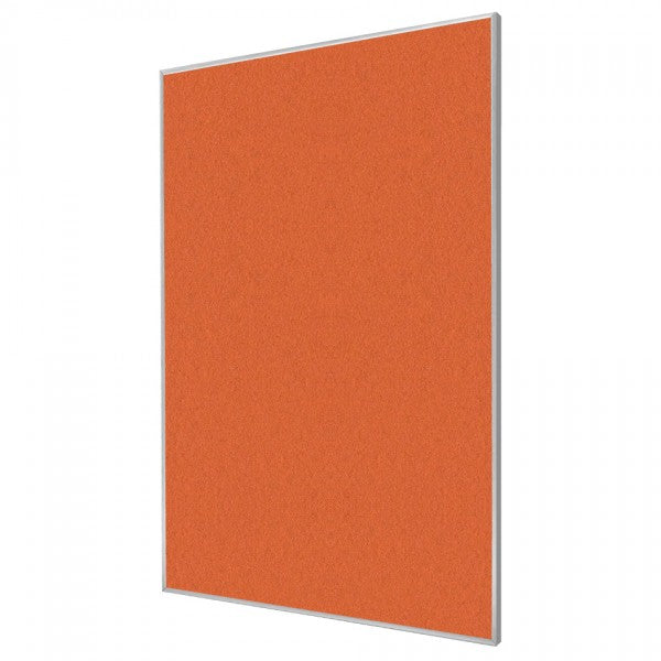 Tangerine Zest | Portrait FORBO Bulletin Board with Minimalist Frame