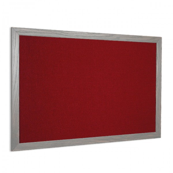 Red | Fabric Bulletin Board with Wood Frame
