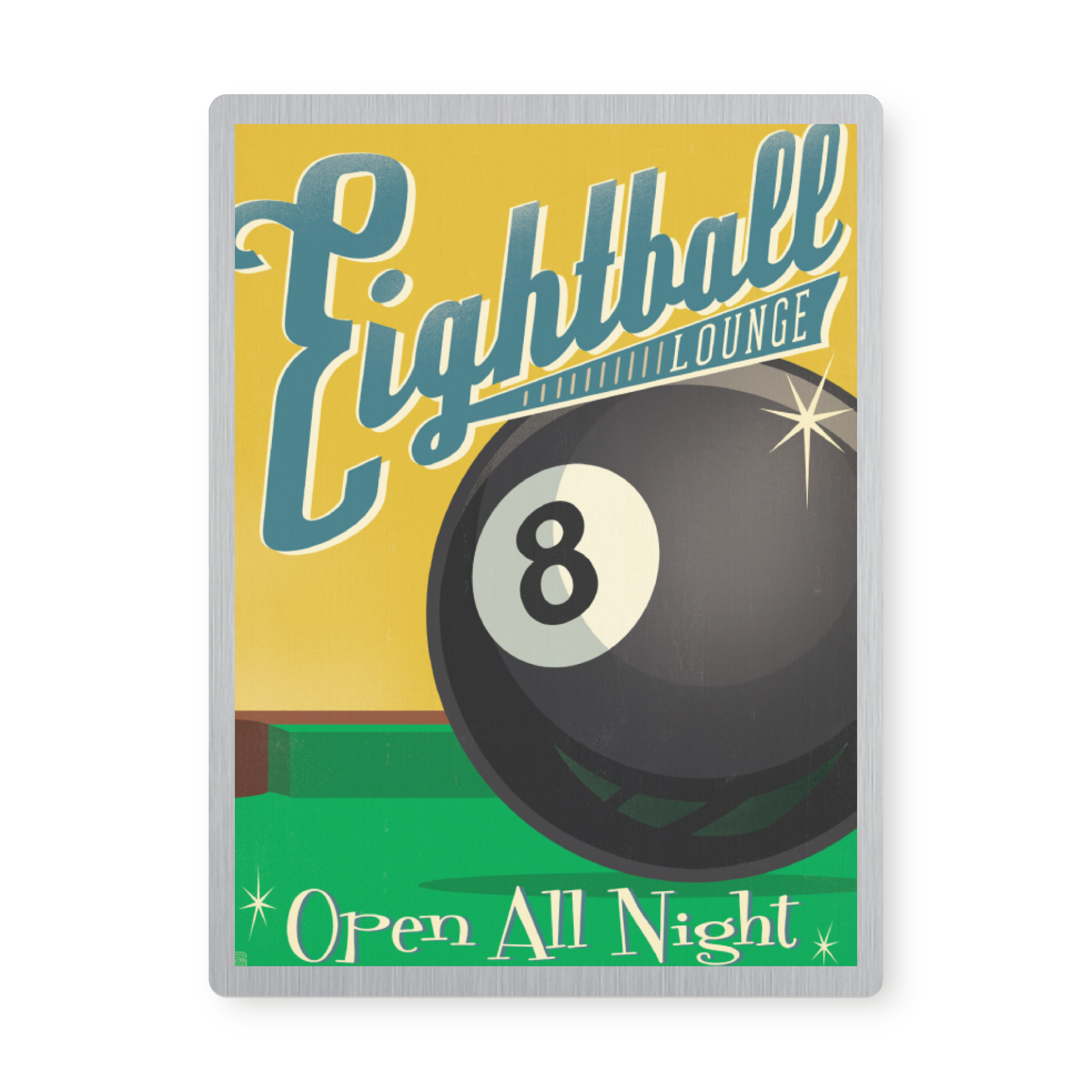 Eight Ball | Graphic Metal Print