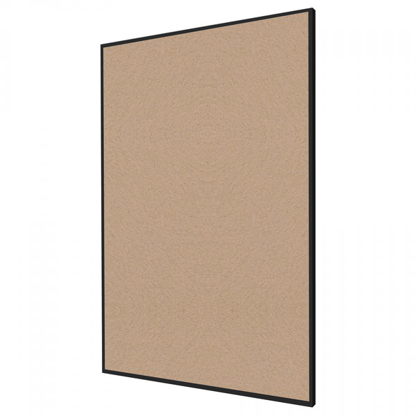 Blanched Almond | Portrait FORBO Bulletin Board with Minimalist Frame