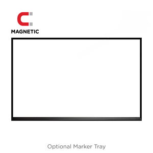 Ebony Aluminum Frame | Custom Printed Landscape Magnetic Steel Whiteboard