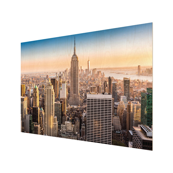 New York City Skyline | Wood Print | Landscape Wood Print Collection