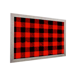 Flannel | Barnwood Frame Fabric Bulletin Board