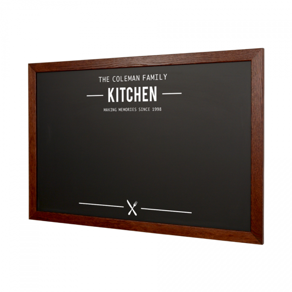 Kitchen Logo Wood Frame | Custom Printed Landscape Lam-Rite Chalkboard