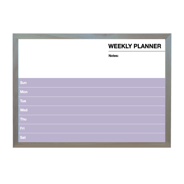 Weekly Planner Barnwood Frame | Custom Printed Landscape Magnetic Whiteboard