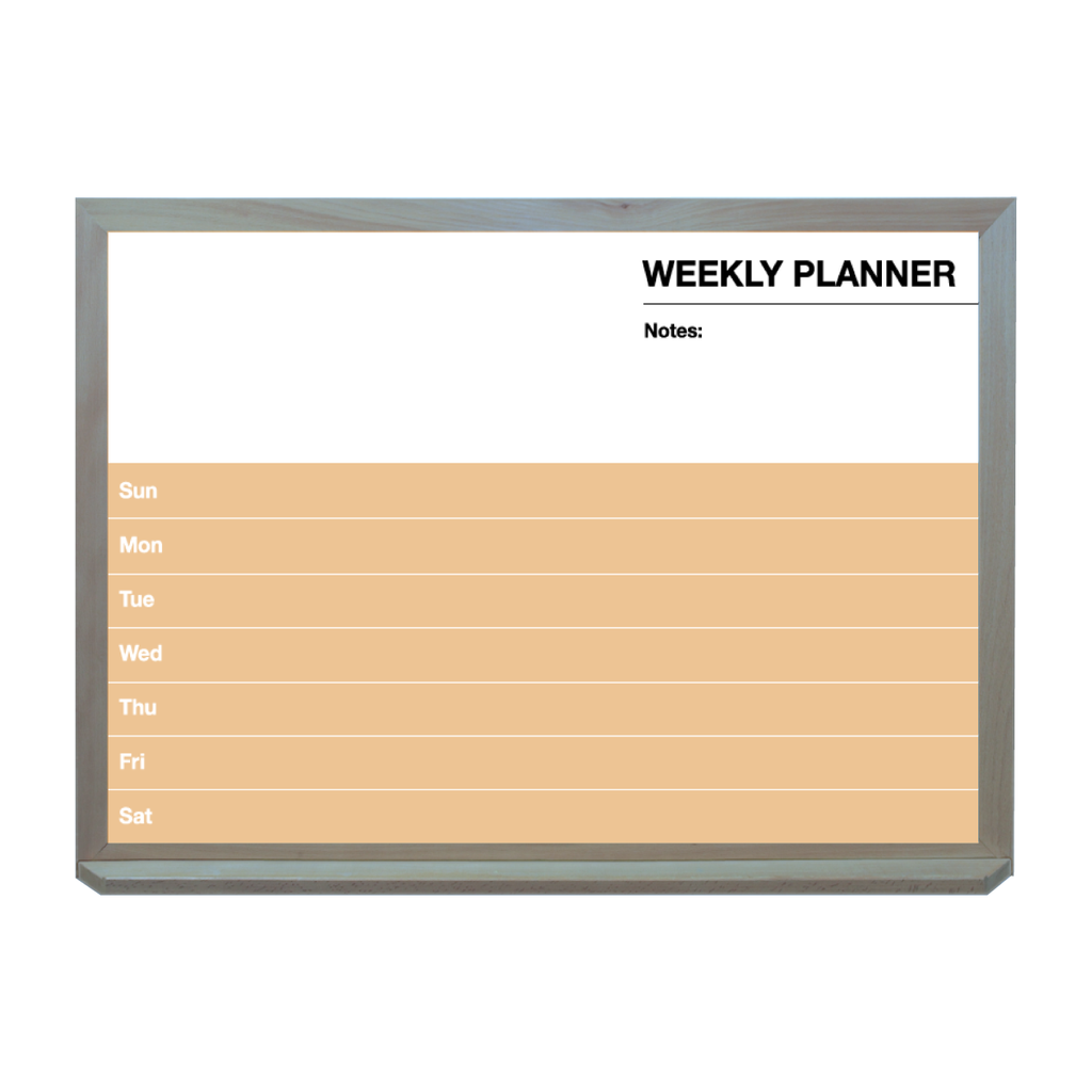Planner Paper Design Frame Weekly Planner Barnwood Frame | Custom Printed Landscape Non-Magnetic ...
