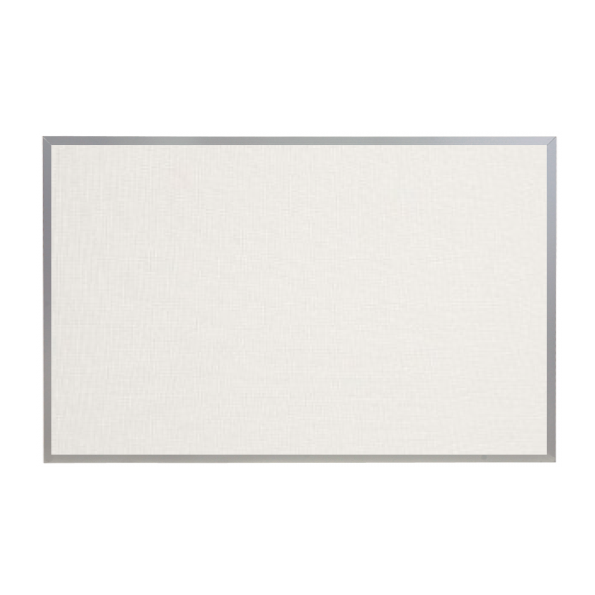 White | Fabric Bulletin Board with Aluminum Frame