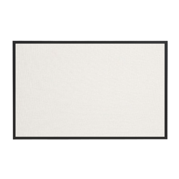 White | Fabric Bulletin Board with Aluminum Frame