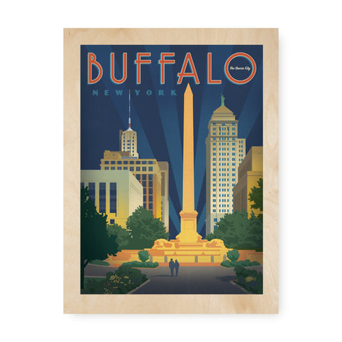 Buffalo | Graphic Wood Print