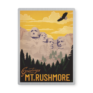 Mt. Rushmore | Graphic Metal Print