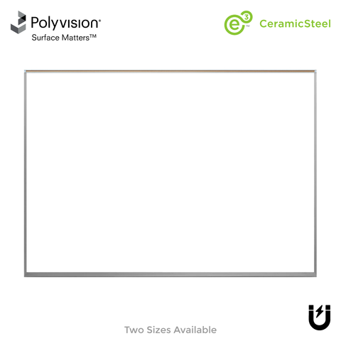 Satin Aluminum Frame | 5' High - Standard Tray Whiteboard