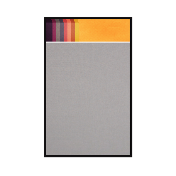 Graphic Bar Ebony Aluminum Frame | Fabric Custom Printed Portrait Board