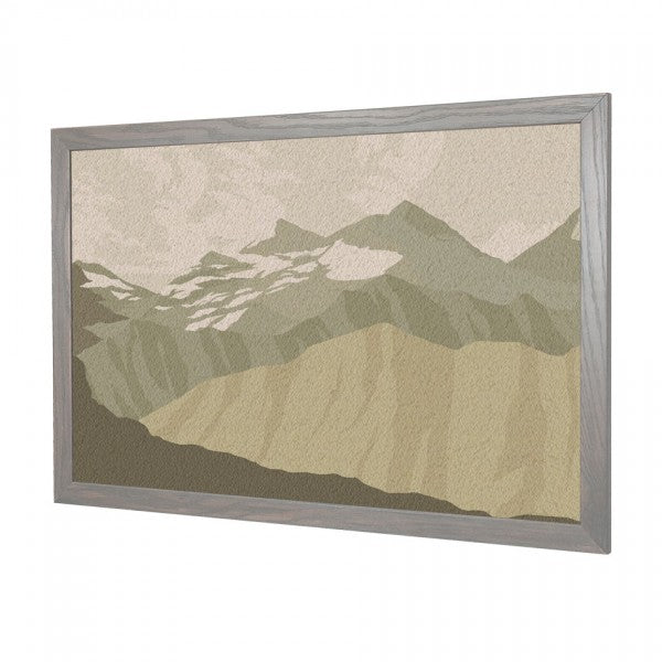 Mountain Range | Wood Frame FORBO Cork