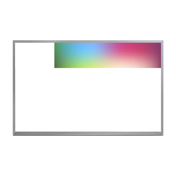 Graphic Bar Satin Aluminum Frame | Custom Printed Landscape Non-Magnetic Whiteboard
