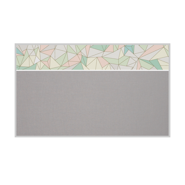 Graphic Bar Satin Aluminum Frame | Fabric Custom Printed Landscape Board