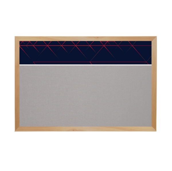 Graphic Bar Wood Frame | Fabric Custom Printed Landscape Board