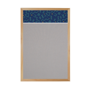 Graphic Bar Wood Frame | Fabric Custom Printed Portrait Board