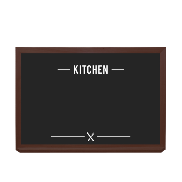 Kitchen Logo Wood Frame | Custom Printed Landscape Lam-Rite Chalkboard