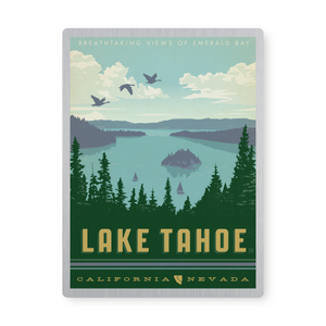 Lake Tahoe | Graphic Metal Print