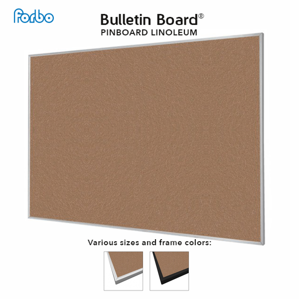 Nutmeg Spice | Landscape FORBO Bulletin Board with Minimalist Frame