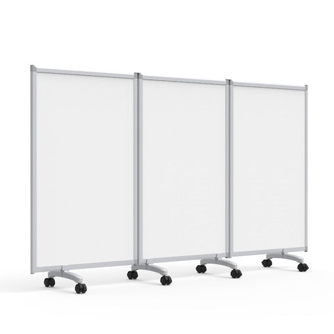 three panel room divider with whiteboard