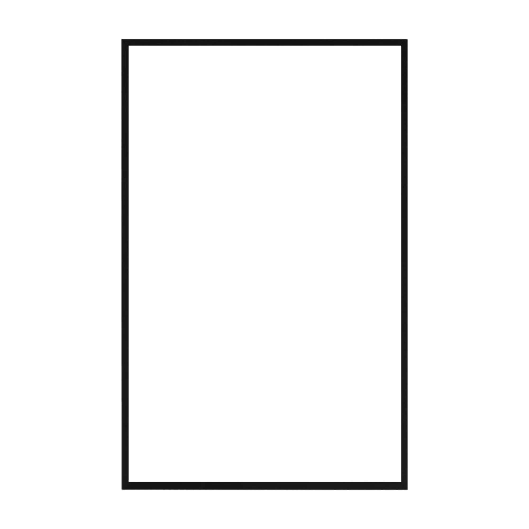 Ebony Aluminum Frame | Custom Printed Portrait Magnetic Steel Whiteboard