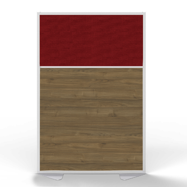 Satin Aluminum Frame | Room Divider - 2 Panel Sections - 48"w x 72"h