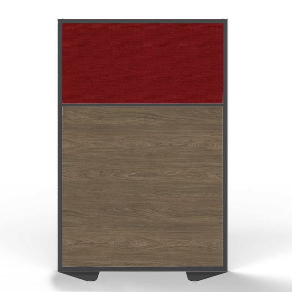 Ebony Aluminum Frame | Room Divider - 2 Panel Sections - 48"w x 72"h