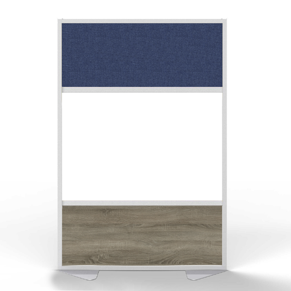 Ebony Aluminum Frame | Room Divider - 3 Panel Sections - 48"w x 72"h